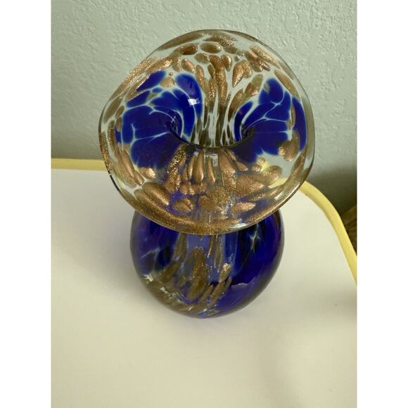 Eneryda Glasbruk Sweden Cobalt Blue 6 Inch Tall Vase - Picture 1 of 3